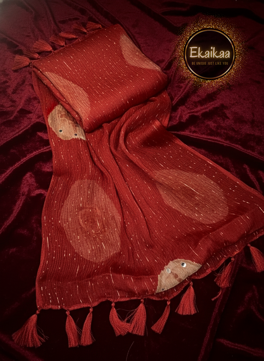 Crape Dupatta - Image 8