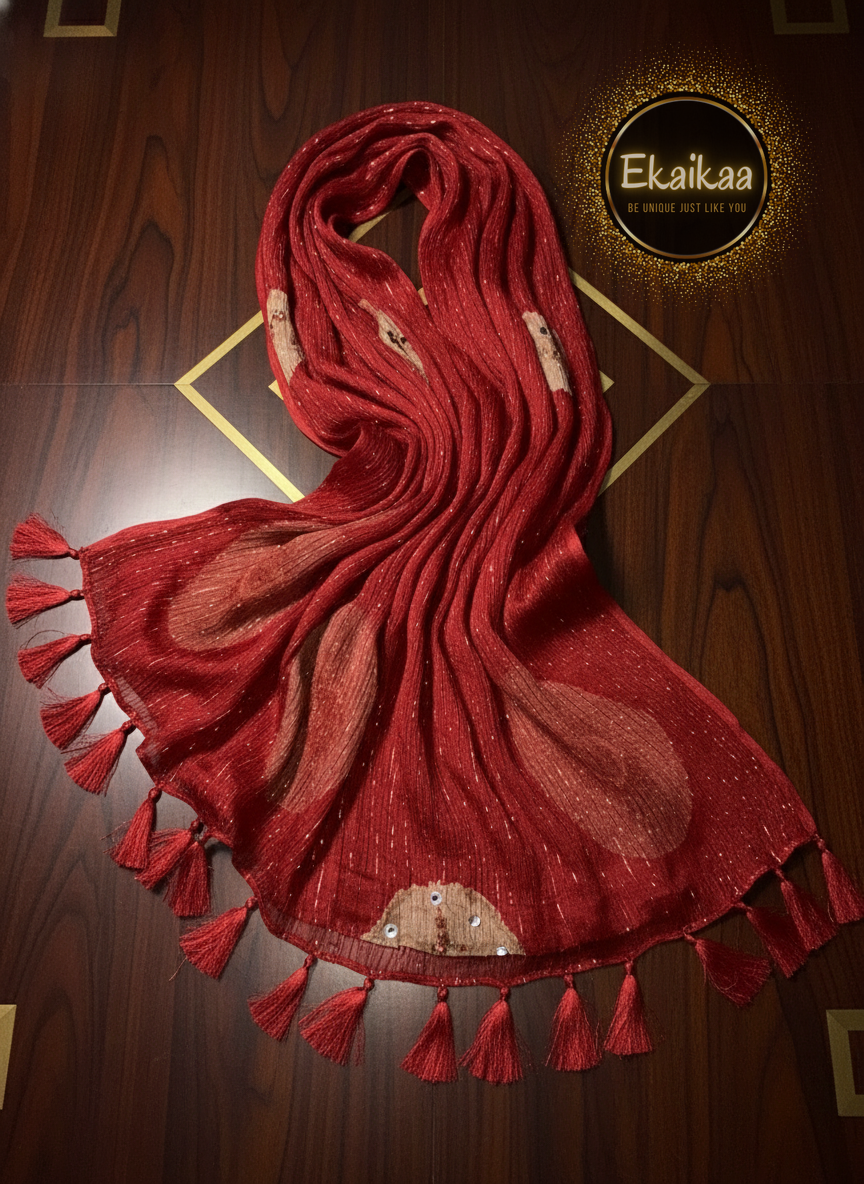 Crape Dupatta - Image 5