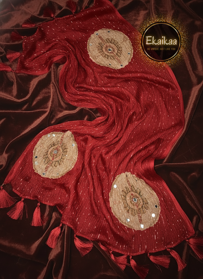 Crape Dupatta - Image 2